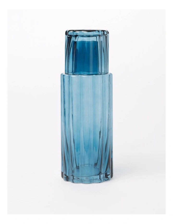 Ambiance Decanter & Cup Set 1L In Blue 5 Ambiance Decanter & Cup Set 1L In Blue - Image 3