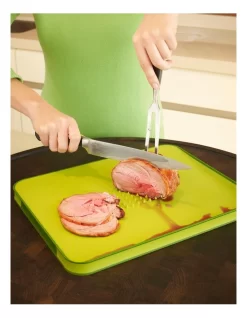 Joseph Joseph Cut & Carve Plus Chopping Board Green -Household Items Shop 944294780 3 720x928