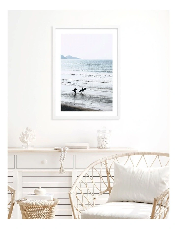 Profile Morning Surf Art Print A2 Australian Made In White Frame 6 Profile Morning Surf Art Print A2 Australian Made In White Frame - Image 4
