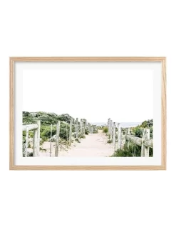 Profile Sandy Path 1 Art Print A2 Australian Made In Natural Frame