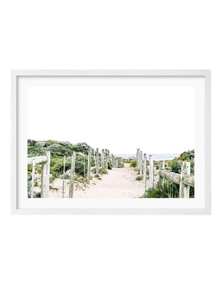 Profile Sandy Path 1 Art Print A3 In White Frame Australian Made 3 Profile Sandy Path 1 Art Print A3 In White Frame Australian Made