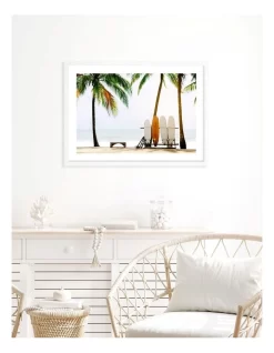 Profile Surfboards And Palms Art Print A2 In White Frame Australian Made 10 Profile Surfboards And Palms Art Print A2 In White Frame Australian Made -Household Items Shop 947761210 4 720x928