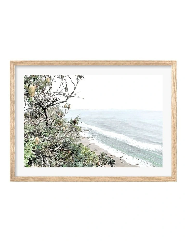 Profile Wategos Banksia View Art Print A3 In Natural Frame 3 Profile Wategos Banksia View Art Print A3 In Natural Frame