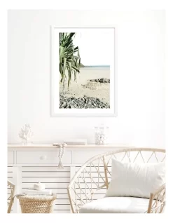 Profile Wategos Beach Outlook Art Print A2 In White Frame Australian Made -Household Items Shop 947762650 4 720x928