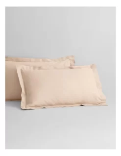Abbotson Tailored Pillowcase Pair In Buff