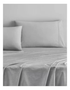 Reilly Fitted Sheet In Soft Grey