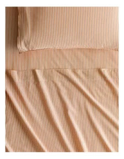Reilly Stripe Sheet Set In Marmalade