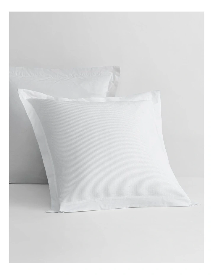 Colebrook Tailored European Pillowcase In White 3 Colebrook Tailored European Pillowcase In White