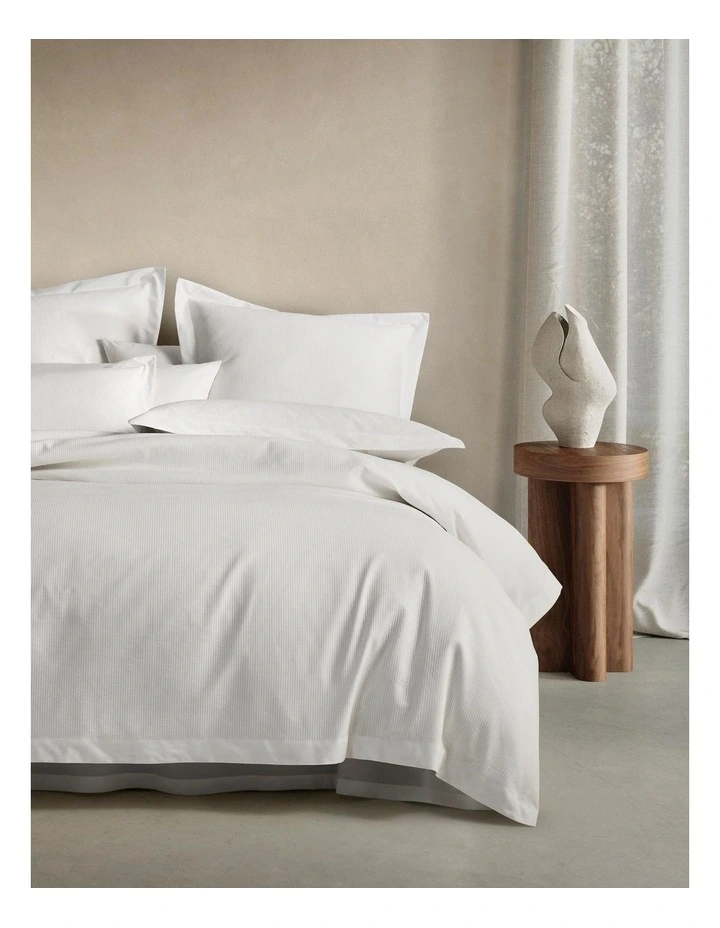 Colebrook Tailored European Pillowcase In White 4 Colebrook Tailored European Pillowcase In White - Image 2