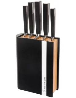 Encased Bamboo 6 Piece Knife Block