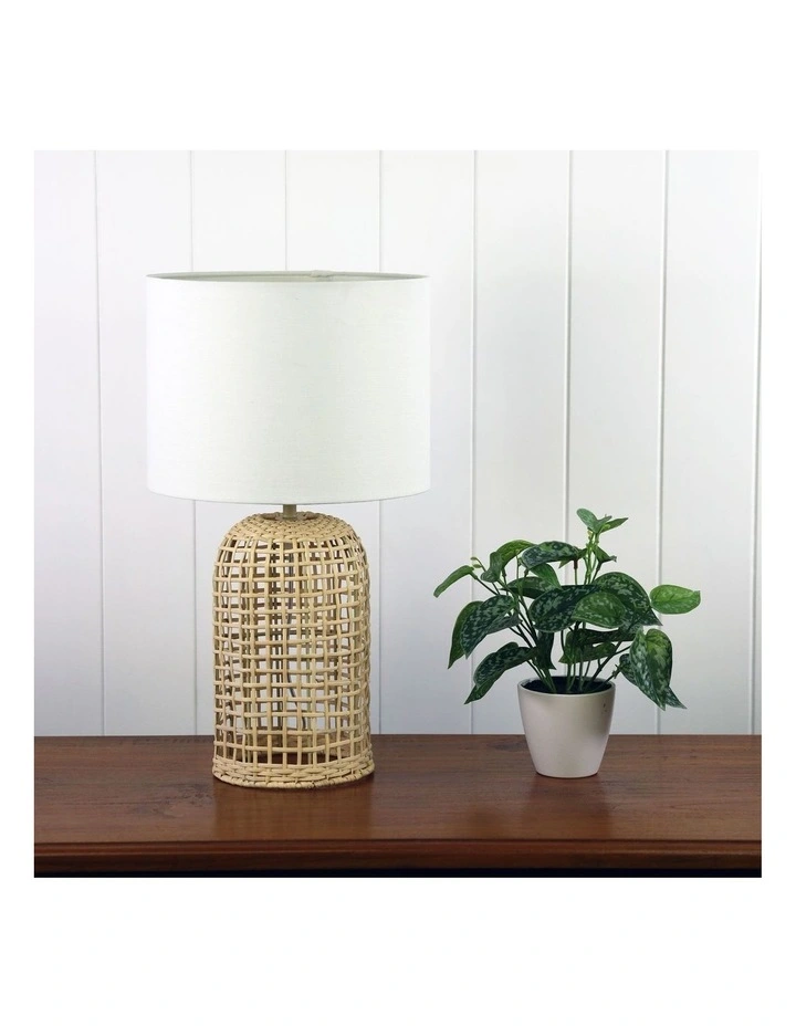 Brizo Rattan Table Lamp 4 Brizo Rattan Table Lamp - Image 2