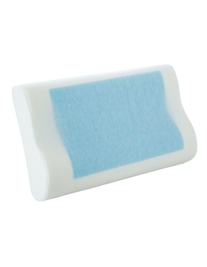 Gel-Infused Contoured Memory Foam Pillow Single Pack 3 Gel-Infused Contoured Memory Foam Pillow Single Pack