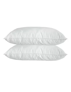 Luxury Quilted Bamboo Pillow Twin Pack