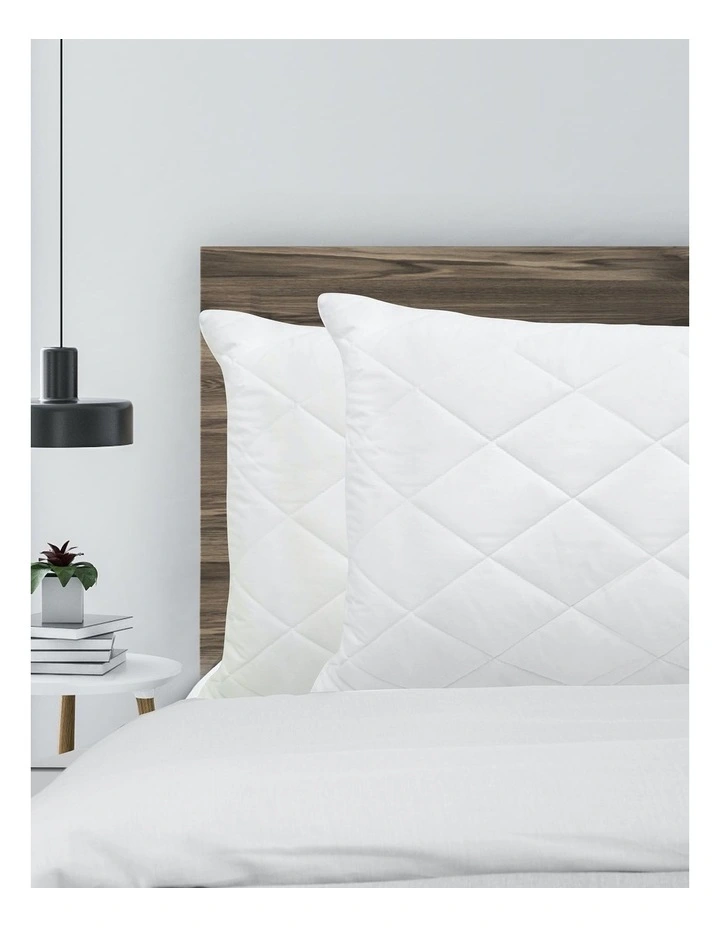 Luxury Quilted Bamboo Pillow Twin Pack 4 Luxury Quilted Bamboo Pillow Twin Pack - Image 2