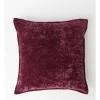 Heritage Valerie Velvet Cushion 50x50cm In Wine
