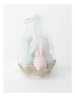 Bunny Egg Ornaments 4-pack 19cm In Multi
