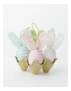 Bunny Egg Ornaments 4-pack 19cm In Multi -Household Items Shop 952156090 3 1 720x928