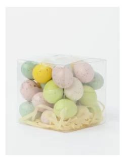 30pc Small Speckled Eggs Decoration 5cm In Multi
