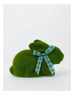 Faux Moss Sitting Bunny 12cm In Green -Household Items Shop 952156540 3 1 720x928
