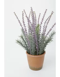 Faux Lavender Plant In Pot 37cm In Purple -Household Items Shop 952156630 5 720x928