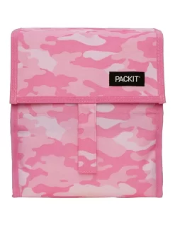 Freezable Lunch Bag In Pink Camo
