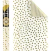 Simson Gold Dotty Pattern On White Roll Wrap -Household Items Shop 954507610 1 720x928
