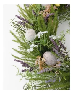 Faux Lavender, Vine & Egg Wreath 46cm In Multi -Household Items Shop 954596980 3 1 720x928