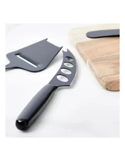 Cheese Knives Set Of 3 In Black -Household Items Shop 954963910 7 720x928
