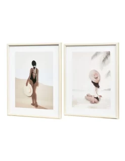 Shore Canvas Wall Art Framed Print Set Of 2 52cm In Multi -Household Items Shop 954970390 4 720x928