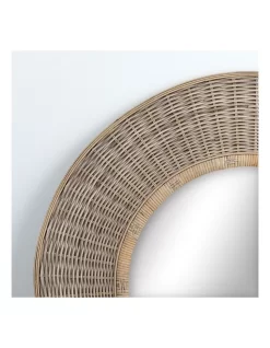 Moonah Round Rattan Wall Mirror 90cm In Natural -Household Items Shop 954974620 6 720x928