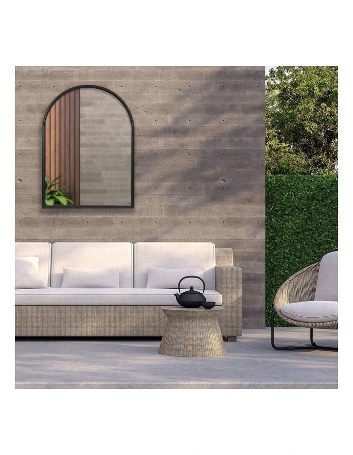 Arc Iron Mirror In Black 4 Arc Iron Mirror In Black - Image 2
