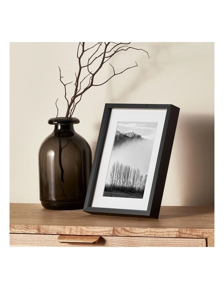 Set Of 2 6x8 Matt To 4x6 Photo Frames In Black 4 Set Of 2 6x8 Matt To 4x6 Photo Frames In Black - Image 2