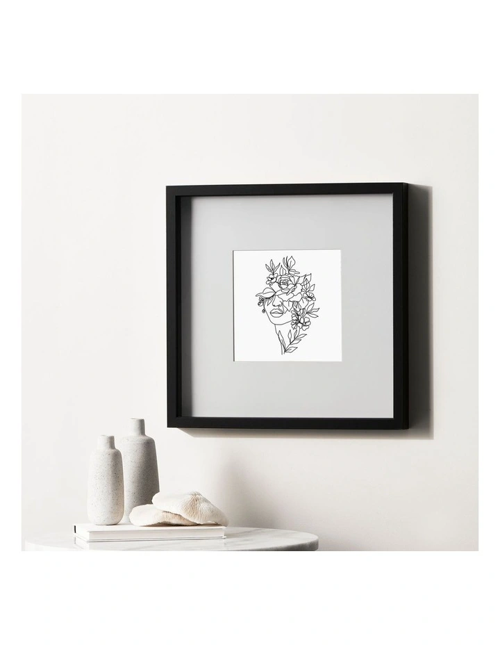 Set Of 2 40x40cm Mat To 20x20cm Shadow Box Photo Frames In Black 4 Set Of 2 40x40cm Mat To 20x20cm Shadow Box Photo Frames In Black - Image 2