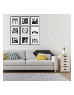 Square Frame Pack Of 9 In Black -Household Items Shop 954987490 5 720x928