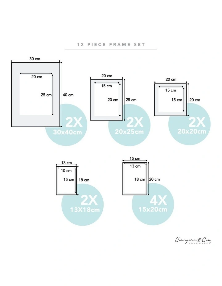 Instant Gallery Wall 12 Piece Frame Set In Black 5 Instant Gallery Wall 12 Piece Frame Set In Black - Image 3