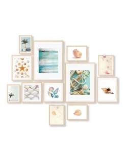 Instant Gallery Wall 12 Piece Frame Set In Oak