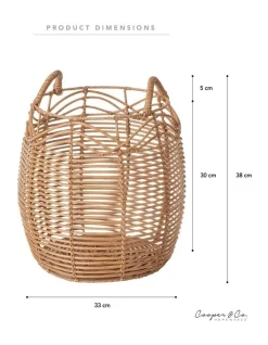 Koda Rattan Woven Planter Basket In Natural -Household Items Shop 954990010 3 720x928