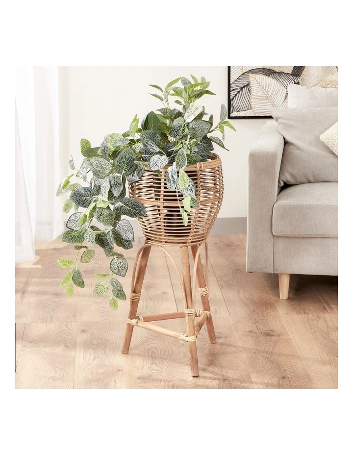 Julian Rattan Planter In Natural 4 Julian Rattan Planter In Natural - Image 2