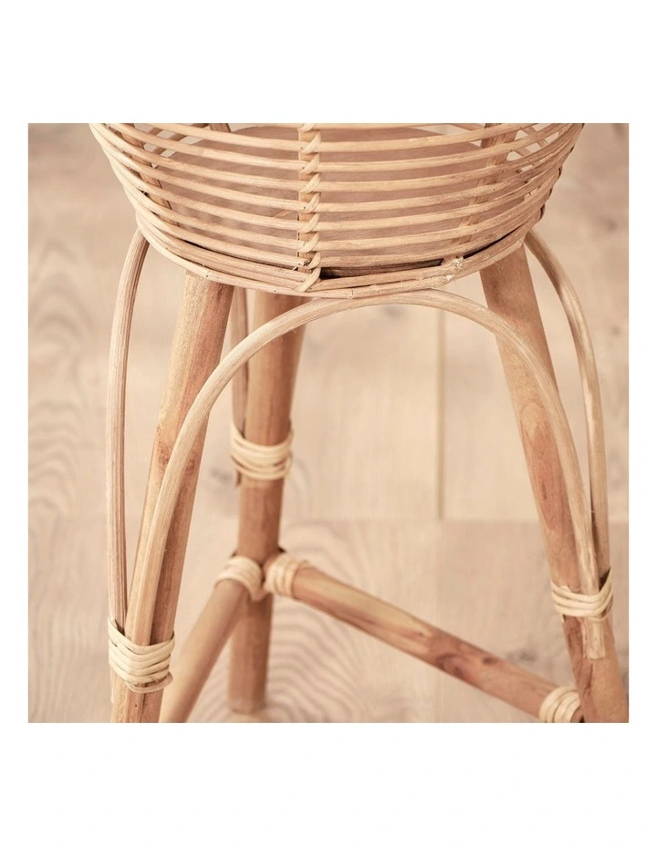 Julian Rattan Planter In Natural 7 Julian Rattan Planter In Natural - Image 5