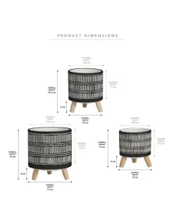 Nested White Stripe Terracotta Pots Set Of 3 10 Nested White Stripe Terracotta Pots Set Of 3 -Household Items Shop 954991540 3 720x928