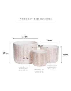 Izzy Terracotta Planter Pots Set Of 3 In Bronze 11 Izzy Terracotta Planter Pots Set Of 3 In Bronze -Household Items Shop 954998290 3 720x928