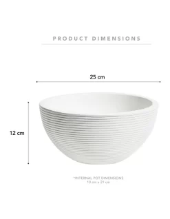 Decorative Ceramic Planter Bowl In White 11 Decorative Ceramic Planter Bowl In White -Household Items Shop 954999460 3 720x928