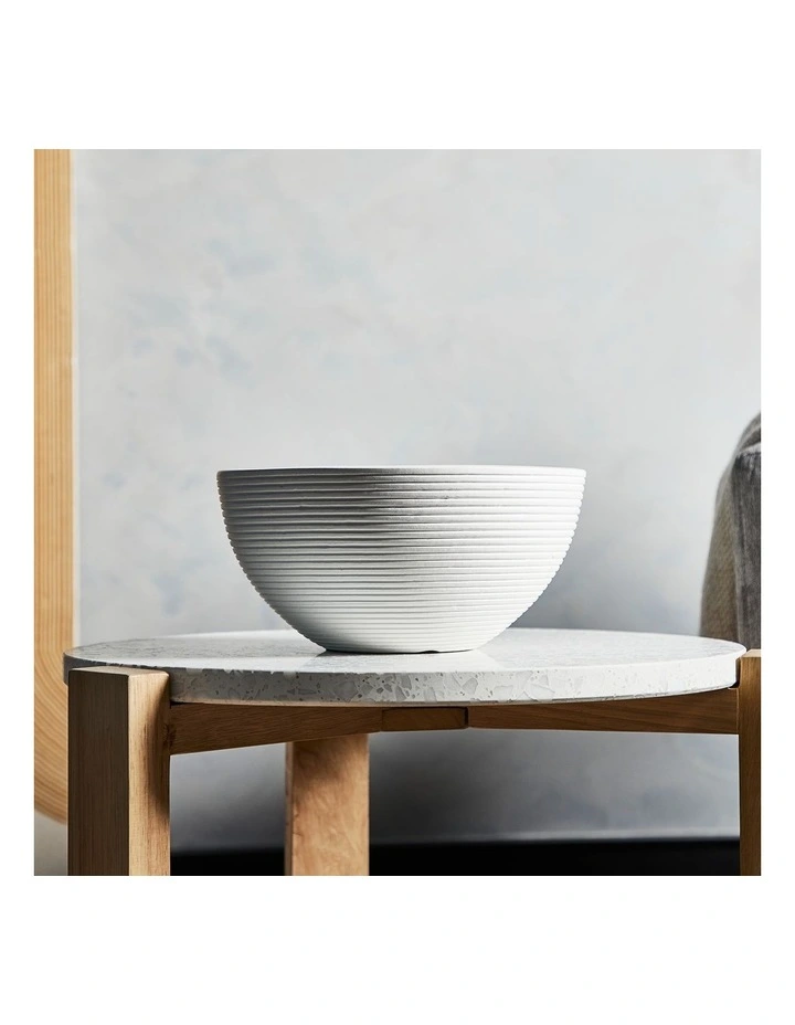 Decorative Ceramic Planter Bowl In White 7 Decorative Ceramic Planter Bowl In White - Image 5