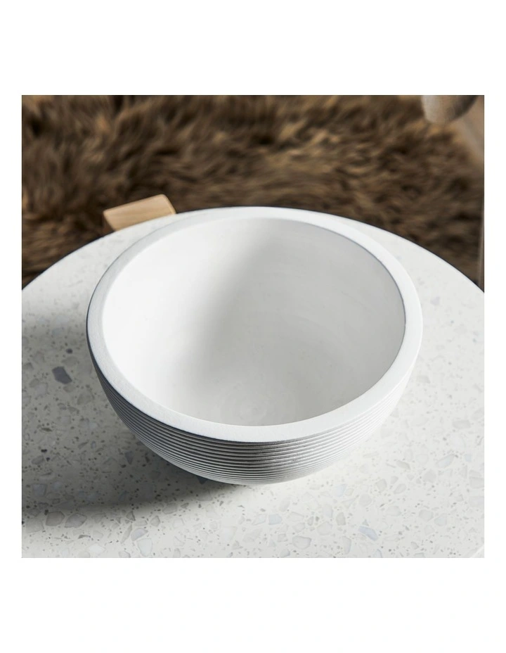 Decorative Ceramic Planter Bowl In White 8 Decorative Ceramic Planter Bowl In White - Image 6
