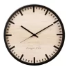 Solomon Silent Movement Round Wall Clock 35cm In Black