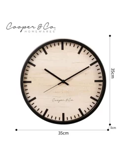 Solomon Silent Movement Round Wall Clock 35cm In Black 11 Solomon Silent Movement Round Wall Clock 35cm In Black -Household Items Shop 955001800 3 720x928