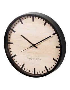 Solomon Silent Movement Round Wall Clock 35cm In Black 12 Solomon Silent Movement Round Wall Clock 35cm In Black -Household Items Shop 955001800 4 720x928