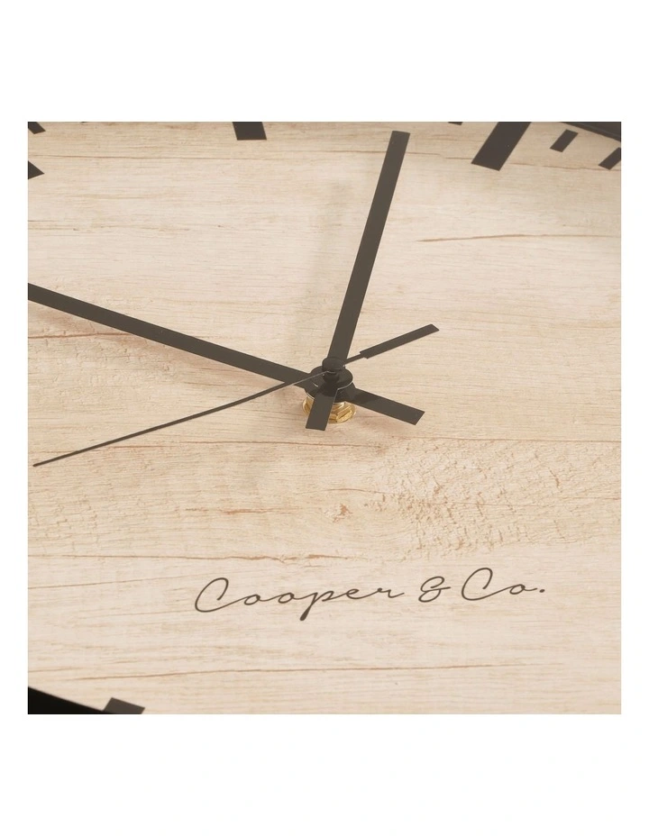 Solomon Silent Movement Round Wall Clock 35cm In Black 8 Solomon Silent Movement Round Wall Clock 35cm In Black - Image 6