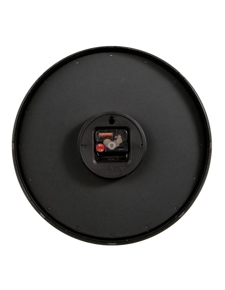 Solomon Silent Movement Round Wall Clock 35cm In Black 9 Solomon Silent Movement Round Wall Clock 35cm In Black - Image 7