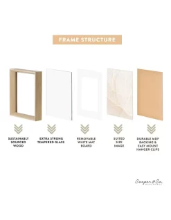 Premium Gallery Photo Frame Set 20x25cm Mat To 13x18cm 6 Pack In Oak -Household Items Shop 955017010 4 720x928